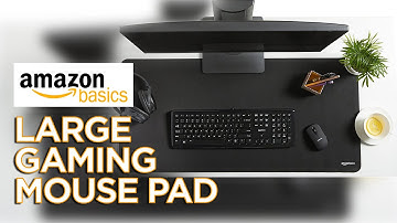 Unboxing AmazonBasics Large Extended Gaming Computer Mouse Pad - Black