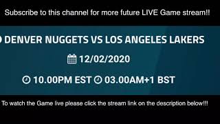 Los Angeles Lakers vs Denver Nuggets LIVE! 13 February 2020