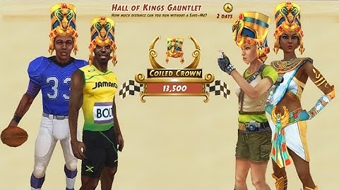 Collecting COOLED CROWN prize of global challenge in Temple Run 2