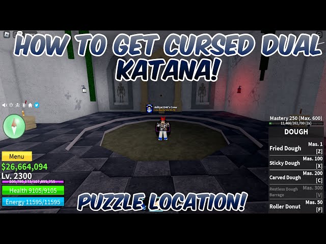 WEAPON UPGRADE RESOUURCES CURSED DUAL KATANA // BLOX FRUIT🫑 ROBLOX 