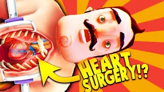 SAVING THE NEIGHBOR WITH OPEN HEART SURGERY?! | Hello Neighbor Mobile Game Rip Off (Heart Surgery) screenshot 4