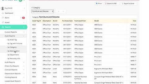 AssetTiger :: Running Reports