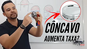 O que acontece se aumentar a taxa de compressão do motor?