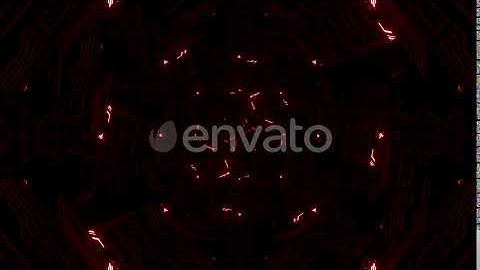 8k Cybernetic Red Vj Loop | Motion Graphics - Envato elements