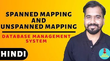 Spanned Mapping And Unspanned Mapping Strategies Explained in Hindi l DBMS Course