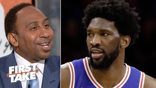 Stephen A. Reacts To Joel Embiids Fight With Karl-Anthony Towns First Take