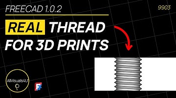 🔩 Real THREADS For 3D Printing - FreeCAD Hole Tutorial - FreeCAD Thread Tutorial - FreeCAD Projects