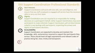 Conflict of Interest Intermediary Best Practice for the NDIS Support Coordination & Plan Management
