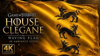 House Clegane Waving Flag 4K | Long Relaxing Background
