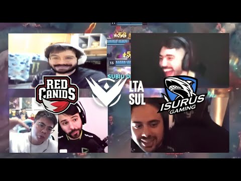A RED DESTRUIU! Reações dos STREAMERS ao JOGO 3 da RED contra a ISG na LTA SUL! (Md3)