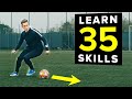1 HOUR of tutorials | Learn 35 football skills