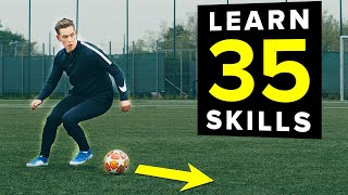 1 HOUR of tutorials | Learn 35 football skills image