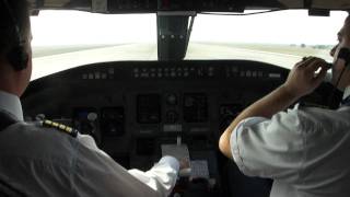 Bombardier CRJ-100 Foggy Landing At Borispol, Kiev. Cockpit View(Bombardier CRJ-100 Landing At Borispol, Kiev. Cockpit View. Movie taken by SONY DSC-TX7 Посадка в аэропорту Борисполь, Киев. Вид из кабины ..., 2011-04-05T11:16:25.000Z)