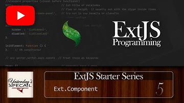 ExtJS Starter Series: Component