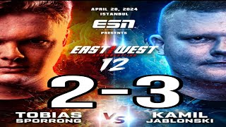 KAMIL JABLONSKI VS TOBIAS SPORRONG EAST VS WEST 12 SUPERMATCH LEFT HAND