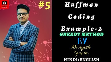 Huffman coding | Huffman Coding Example-2 | Greedy Technique | PART 4.5
