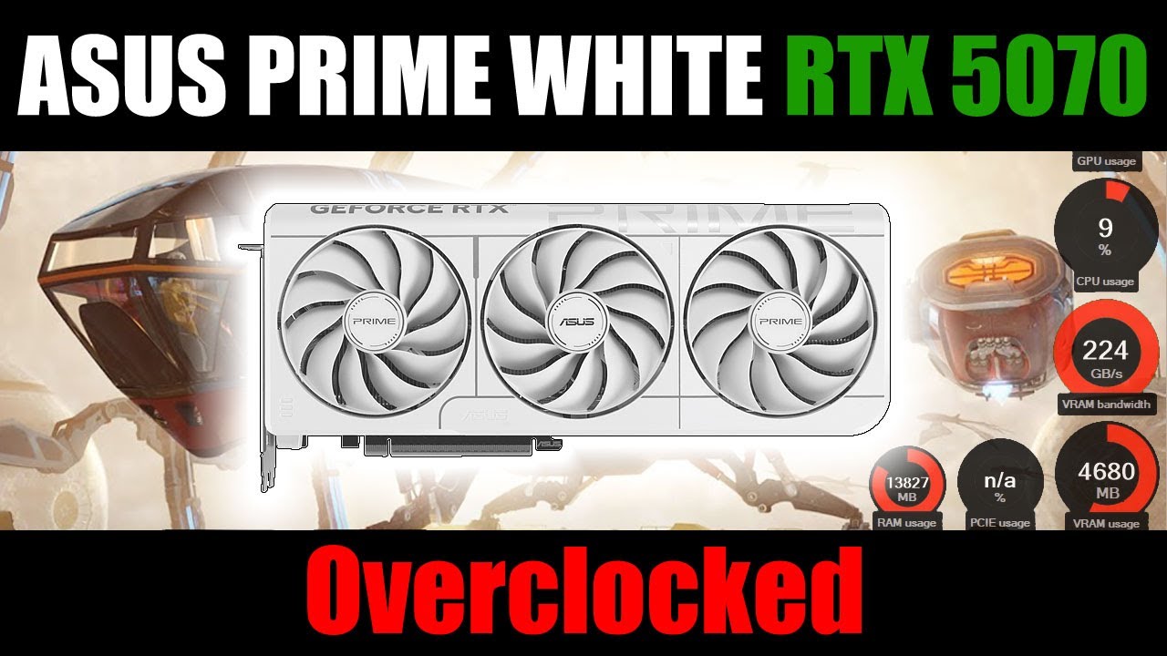 Asus PRIME RTX 5070 O12G WHITE | Overclocked - YouTube