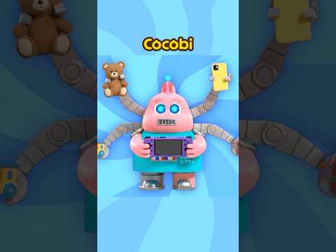 ¡Juguemos con Mamá Robot todo el día!🤖🎮 #Shorts #forKids #Cocobi