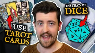 This TTRPG uses TAROT CARDS  instead of DICE