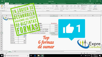 TOP 6 | Formas de SUMAR en EXCEL