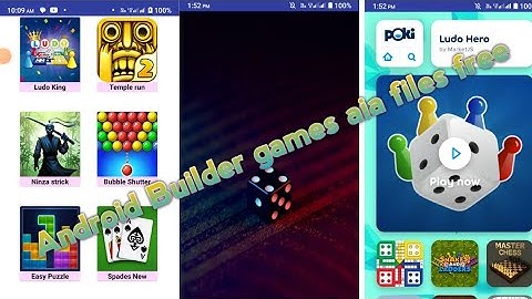 Android Builder games aia files bast 2023