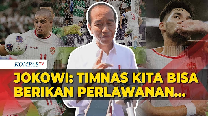 KataJokowi usai Timnas Indonesia Tahan Imbang Arab Saudi 1-1: Bisa Berikan Perlawanan