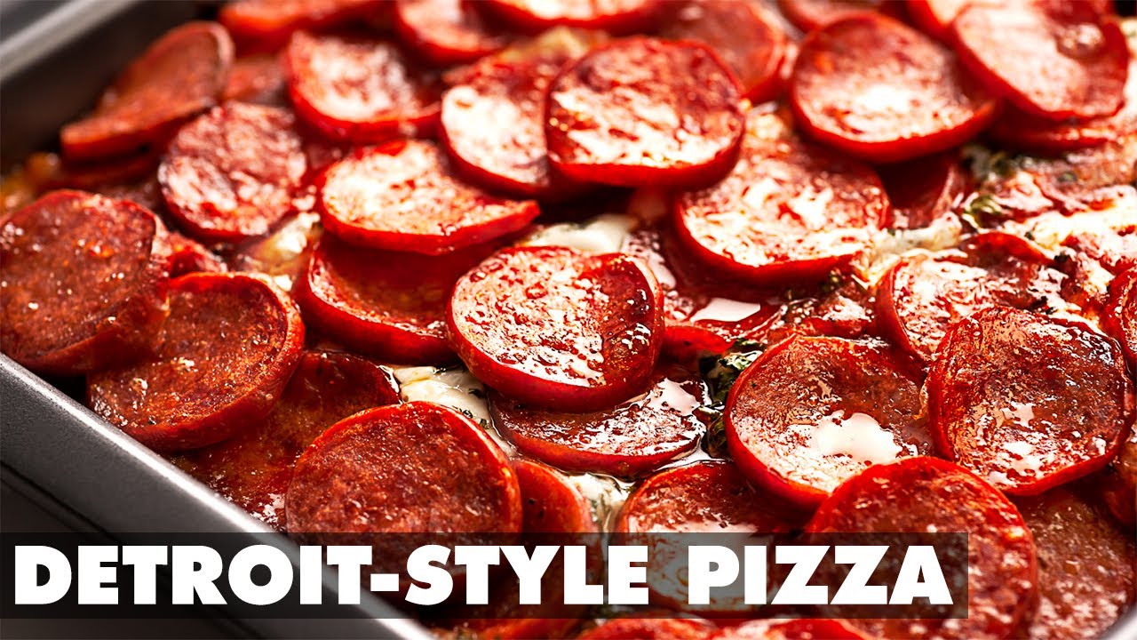 The Easiest Detroit-Style Pepperoni Pan Pizza Recipe - Grilling Montana