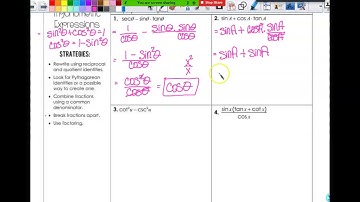 5.2 Simplifying Trig Identities