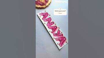Comment your name 👇 #artandcraft #name #nameart #diy #whatsyourname #shorts #trending #painting #yt