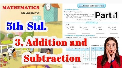 5th Msths l Chapter 3. Addition and Subtraction l Maharashtra Board