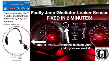 Jeep Gladiator Rubicon Faulty Locker Sensor Fixed in 2 minutes!!!!