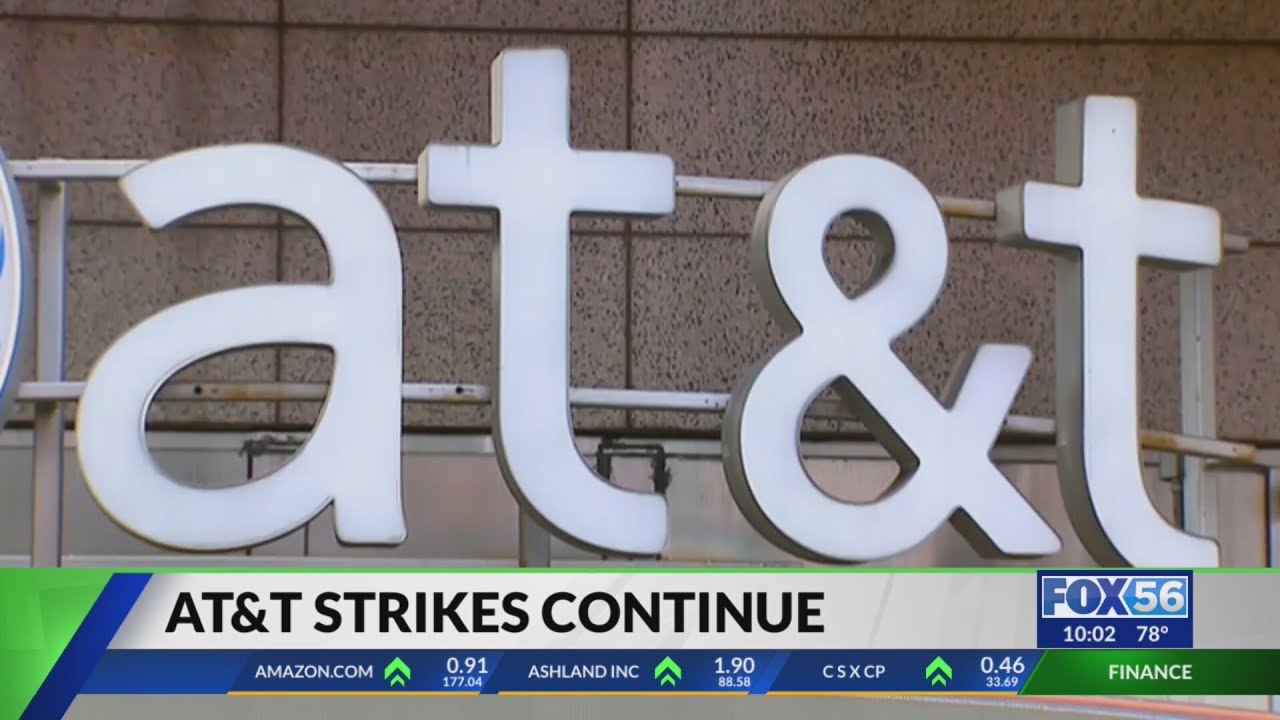 AT&T strike continues, Richmond home to the picket line - YouTube
