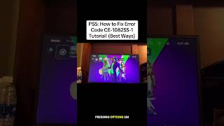 PS5: How to Fix Error Code CE-108255-1 Tutorial! (Best Ways)