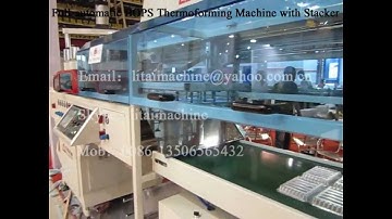 Plastic Thermoforming Machine with Robot Hand Stacker TQA520580
