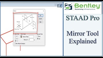 STAAD Pro Tutorial For Beginners [Episode 6]: Using Mirror Tool