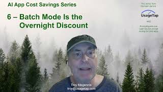 6 - Batch Mode is Your Overnight Discount (Reducing AI Cost Series)