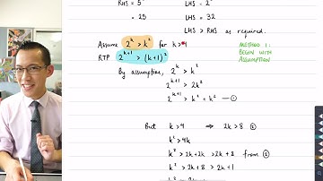 Mathematical Induction - Base case above 1 (3 of 3: Additional method)