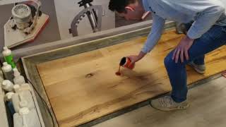 Excentr 55-35 -Sanding And Oiling Wood Floor