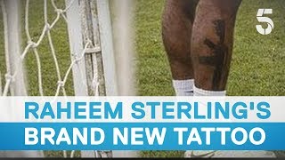 Raheem Sterling under fire for controversial gun tattoo ahead of Russia World Cup – 5 News