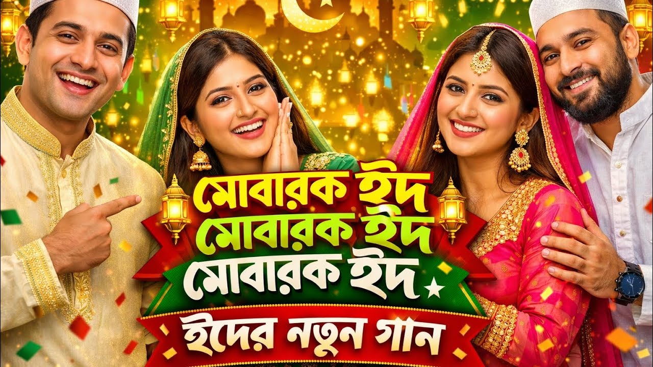 মোবারক ঈদ মোবারক | নতুন ঈদের গান 2026 | Eid Mubarak Song | Bangla Eid ...