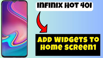 Add Widgets to home screen1 infinix Hot 40i || How to Use home screen widget settings