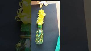 waste bottle vase easy and simple #diycrafts #crafts