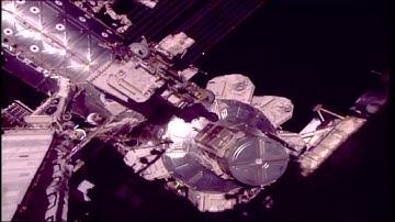 Space Station Crew Members Walk in Space to Complete Robotics Upgrades