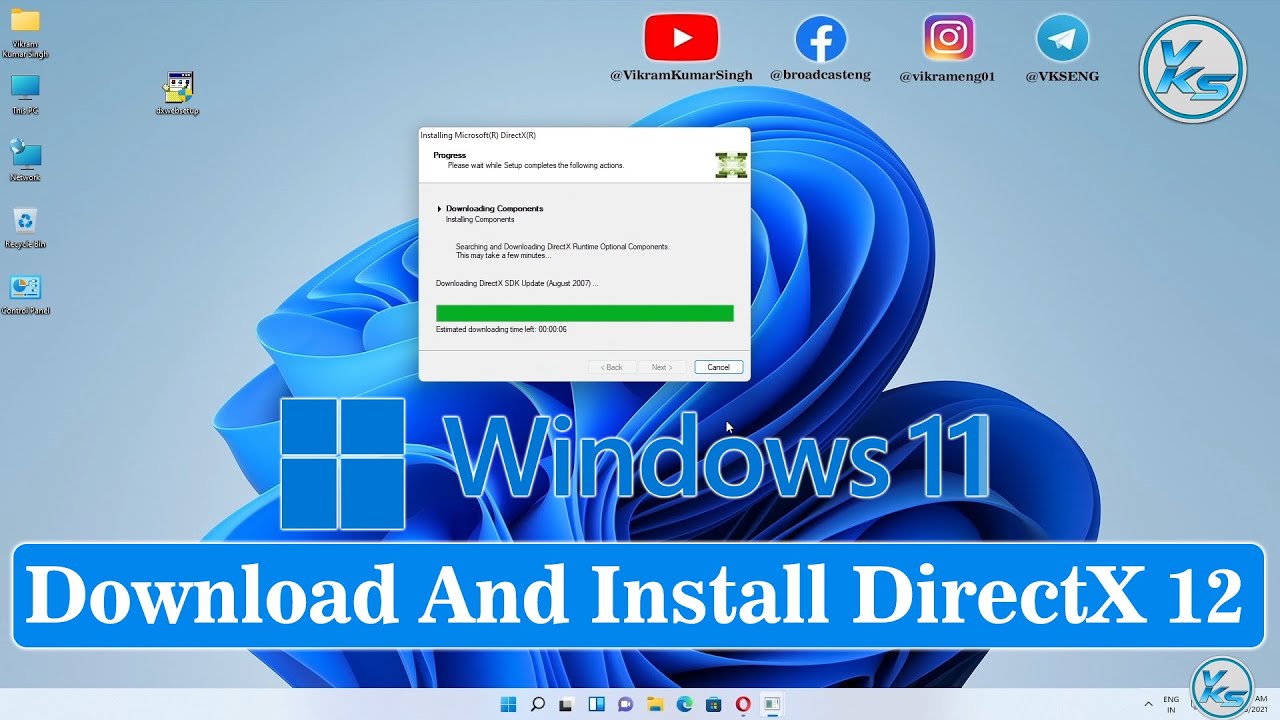 Download & Install DirectX 12 on windows 11/10 PC