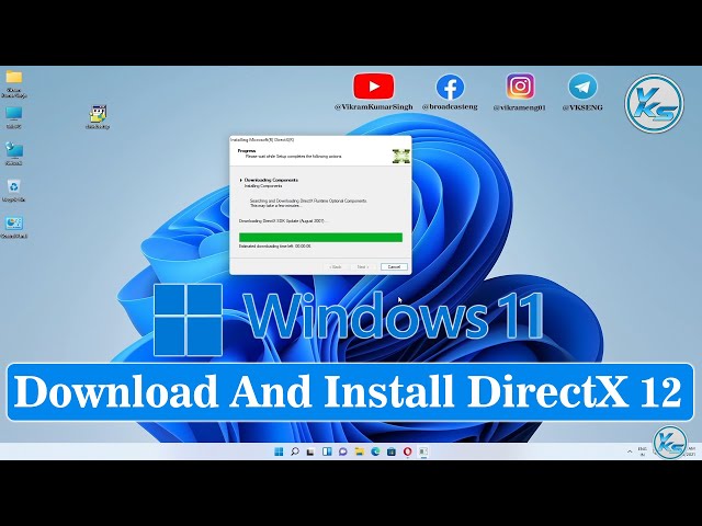 Download & Install DirectX 12 on windows 11/10 PC