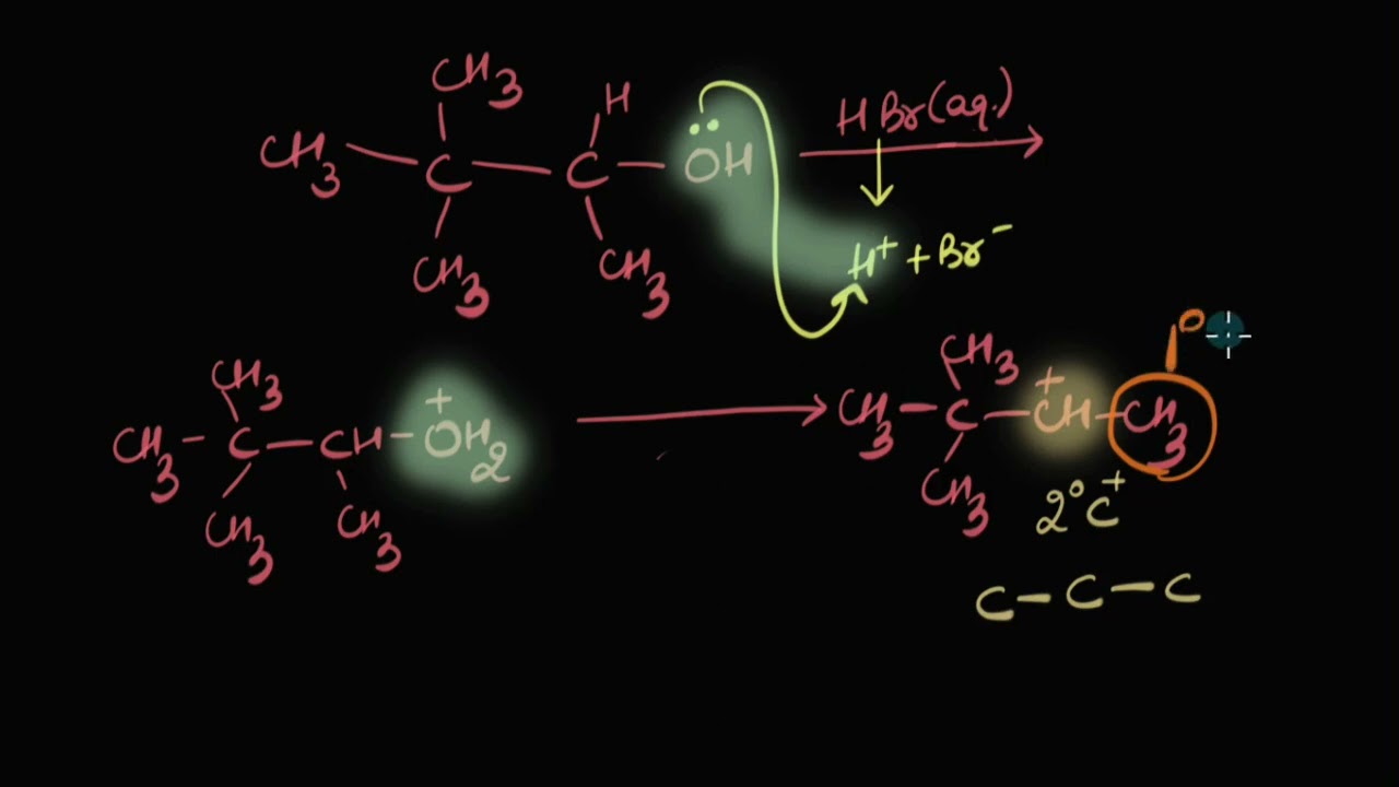 ⁣Identifying the major product- Carbocation rearrangement | Chemistry | Khan Academy