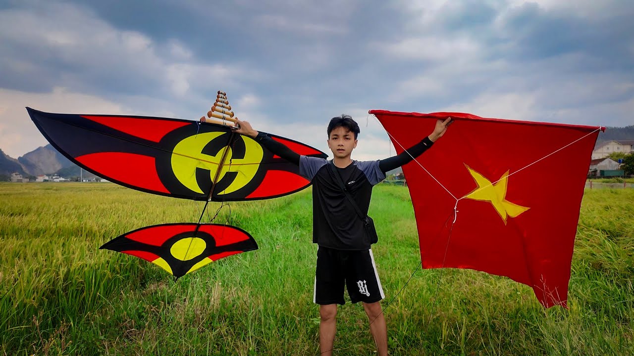 Thả Diều Gucci 2m5 Gắn Cờ Đỏ Sao Vàng Chào Mừng 2-9 Và Cái Kết Gặp Bão Số 6