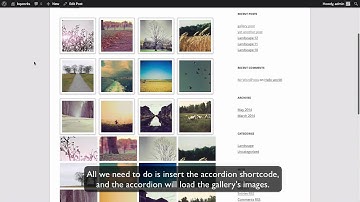 Create accordions from galleries in Grid Accordion