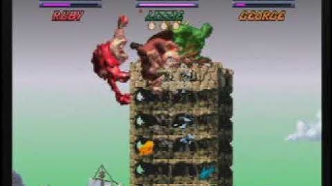 Rampage Through Time (PS1) (2000) Video Game US Gameplay Preview (2)