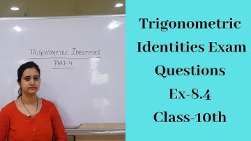 Trigonometric Identities || Class 10th part 4 || Important concept ||Questions with easy Solutions